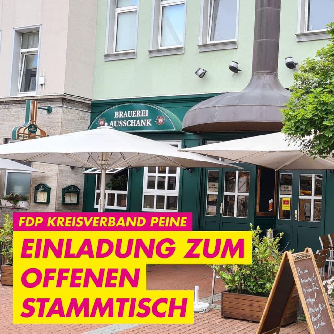 Die Freien Demokraten vom Kreisverband Peine laden jetzt wieder regelmäßig zum politischen Stammtisch ein.